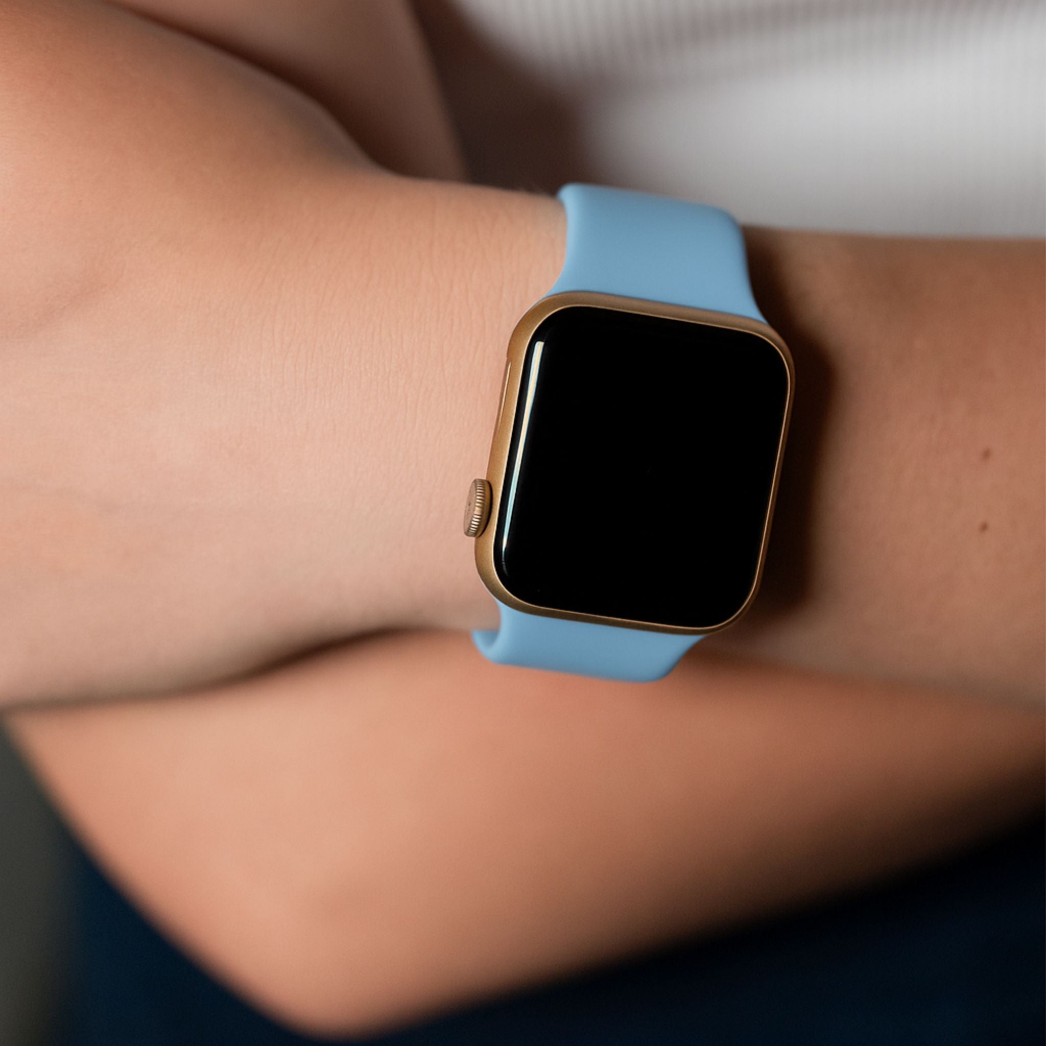 Classic Silicone Strap For Apple Watch | CLOUDY BLUE Secondary image