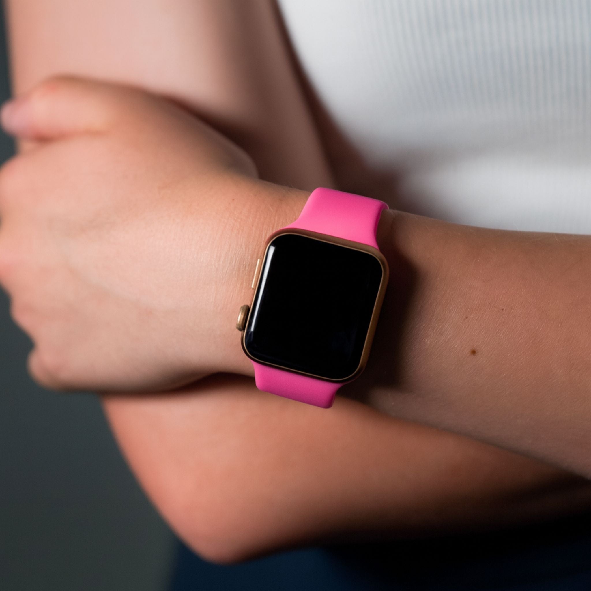 Classic Silicone Strap For Apple Watch | COTTON CANDY PINK