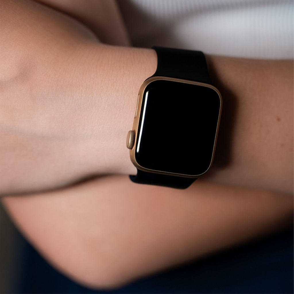 Classic Silicone Strap For Apple Watch | BLACK