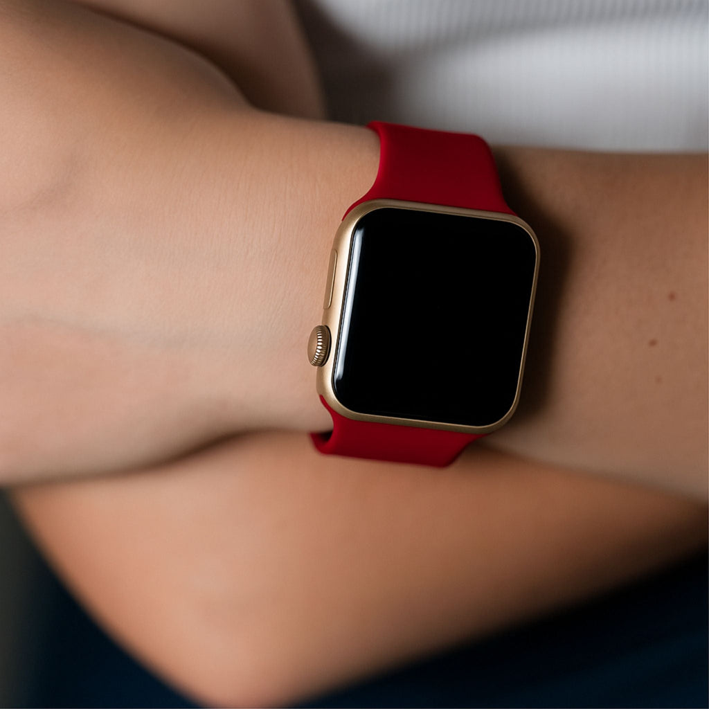 Classic Silicone Strap For Apple Watch | WINE RED
